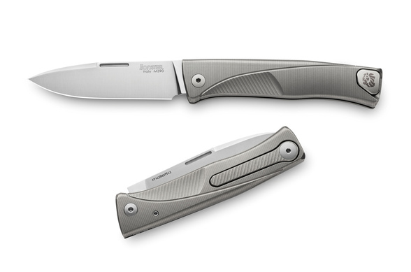 LionSteel Thrill Knife Grey Titanium, Satin M390 by Molletta (TL GY)