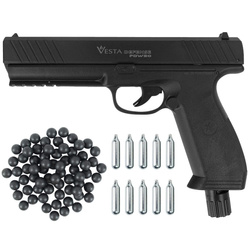 Zestaw Pistolet RAM Vesta Defence PDW50 .50 cal 17J + 100 kul + 10 kapsuł CO2