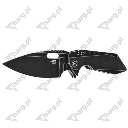 Bestech Knife Shodan Black Titanium, Black Stonewashed CPM S35VN by Todd Knife and Tool (BT1910B)