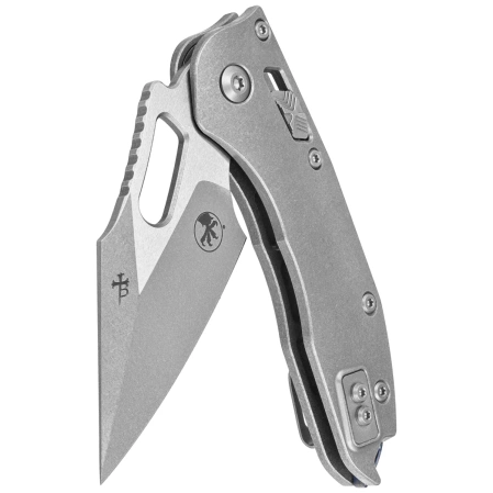 Nóż składany Microtech Marfione Select Stitch Ram-Lok S/E Titanium, Double Vapor Blast HW, Stonewashed M390MK by Borka Blades and Tony Marfione (169RL-10MS2)