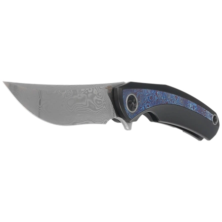 Nóż składany Bestech Sambac Black Titanium/Timascus, Damasteel Mirror Polished by Ostap Hel (BT2402F)