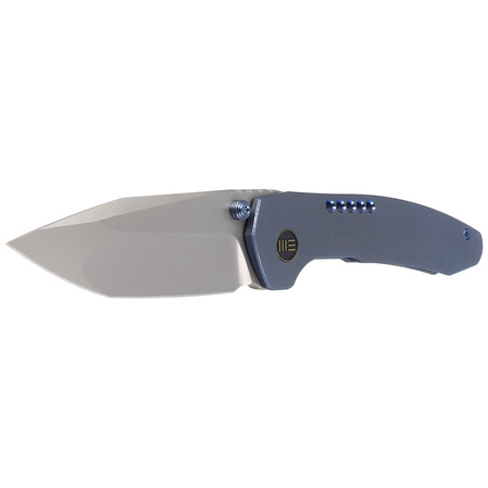 Nóż składany WE Knife Trogon Blue Titanium, Silver Bead Blasted CPM 20CV by Brian Brown (WE22002B-1)