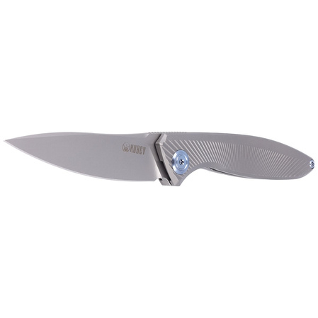 Nóż składany Kubey Pike Gray Titanium, Sandblasted CPM 20CV by Parsons Bladeworks (KB2103A)