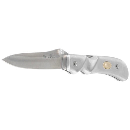 Nóż składany Muela AL-8 Gray Aluminium, Satin X50CrMoV15