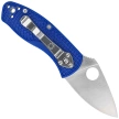 Spyderco Ambitious Lightweight Blue FRN, Satin Plain CPM S35VN (C148PBL)