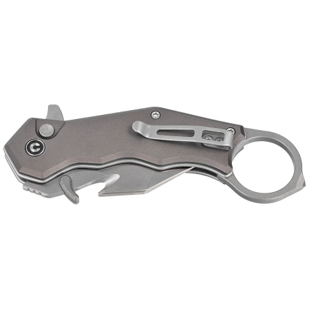 Nóż składany karambit Civivi Amaroq Gray Aluminium, Satin Nitro-V by Tony Sentmanat (C24018-1)