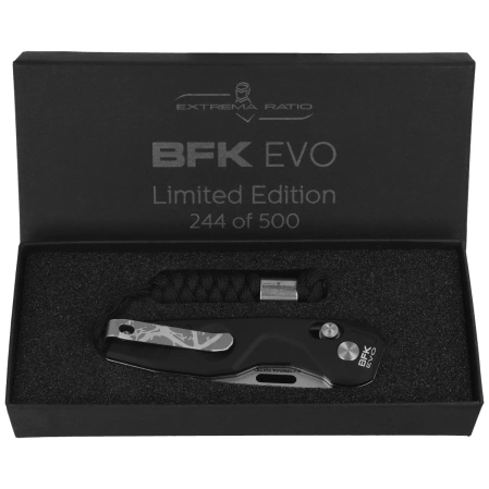 Extrema Ratio Carry Box Set: BFK EVO LE No. 244/500 Folding Knife, Cap, Wallet, Carbon Card (04.1000.0174/B-KIT)
