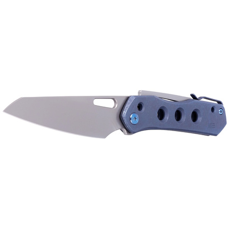 Nóż składany WE Knife Vision R Blue Titanium, Silver Bead Blasted CPM 20CV by Snecx Tan (WE21031-3)