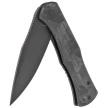 WE Knife Primoris Marble Carbon Fiber / Black Ti, Black Stonewashed (20047B-1)