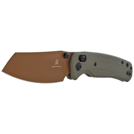Bestechman Cicada's Wing Knife OD Green G10, Gold 10Cr15MoV (BMK06C)