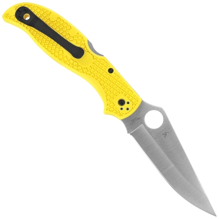 Spyderco Stretch 2 XL Lightweight Salt Knife Yellow FRN, Satin H-2 by Sal Glesser (C258PYL)