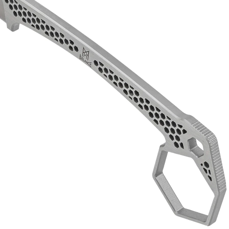 Nóż Midgards Messer Honeycomb Gray Steel, Satin 14C28N (MM009)