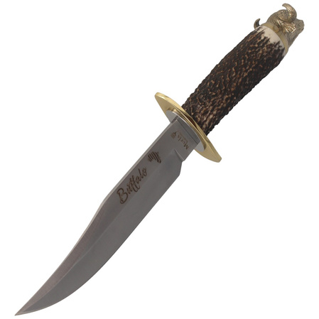 Muela Buffalo-16BF Big Five Deer Stag Knife, Satin X50CrMoV15, Gift Box