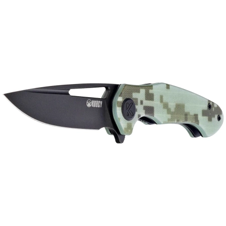 Nóż składany Kubey Dugu Camo G10, Blackwashed 14C28N (KU210L)