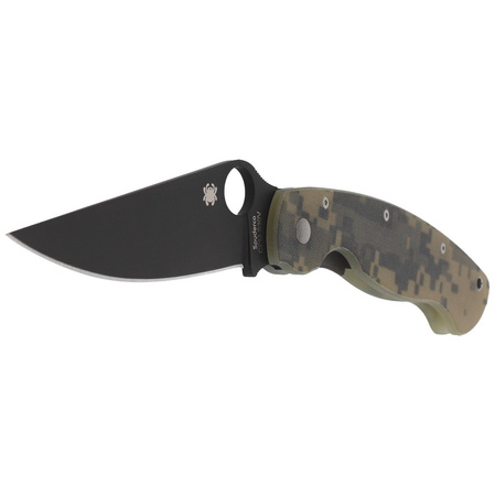 Spyderco Military G-10 Camo / Black Blade Knife (C36GPCMOBK)