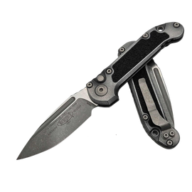 Nóż automatyczny Microtech LUDT Gen III S/E Weathered Metal Aluminium, Apocalyptic M390MK by Tony Marfione (1135-10APWME)