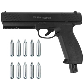 Zestaw Pistolet RAM Vesta Defence PDW50 .50 cal 17J + 10 kapsuł CO2