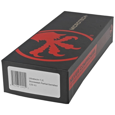 Microtech Ultratech T/E OTF Knife Black Aluminum, Stonewashed P/S M390 by Tony Marfione (123-11)