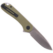CIVIVI Knife Elementum Flipper Olive Micarta, Satin Finish (C907S)