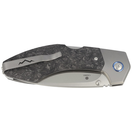 Nóż składany MKM Hero Marbled Carbon Fiber, Satin M390 by Tommaso Rumici (MK HR-CFT)