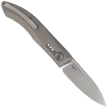 Real Steel Stella Premium Gray Titanium, Stonewashed S35VN by Poltergeist Works (9051)