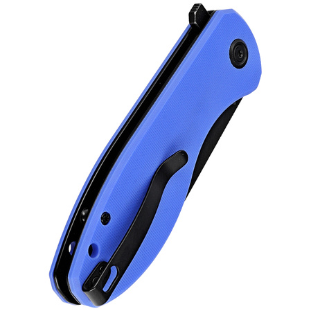 Nóż składany Kubey Knife Master Chief Blue G10, Blackwashed AUS-10 by Keanu Alfaro (KU358G)