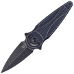 Nóż składany FOX Saturn Black Aluminium, Black Stone Washed N690Co by Denis Simonutti (FX-551 ALB)