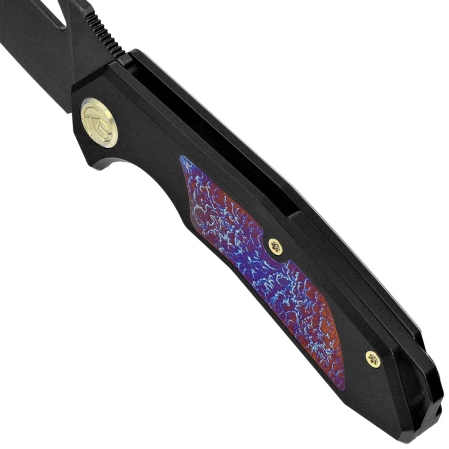 Kubey KB Knives Coeus Black Titanium/Timascus, Black DLC CPM S35VN (KB286B)