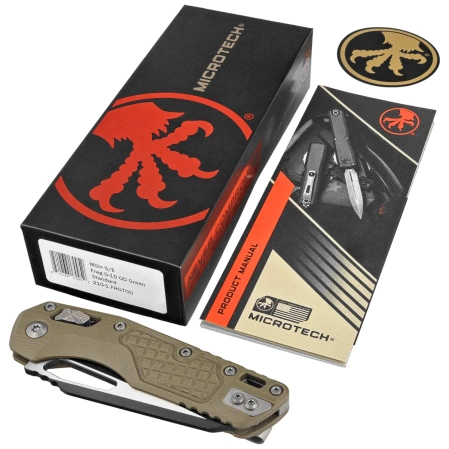 Microtech MSI S/E Ram-Lok Knife Frag OD Green G10, Black M390MK by Tony Marfione (210-1FRGTOD)