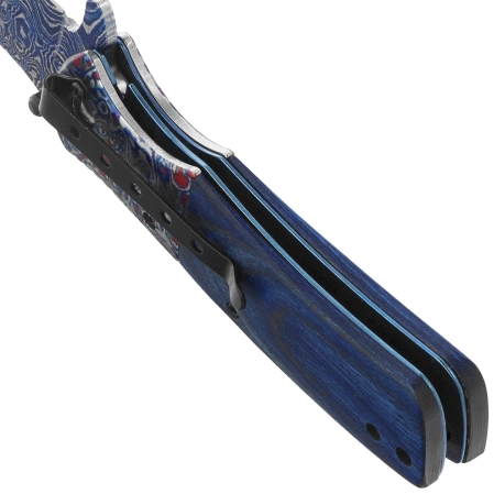 Martinez Albainox Knife Blue Wood/Steel, 3D 3Cr13Mov (18911)