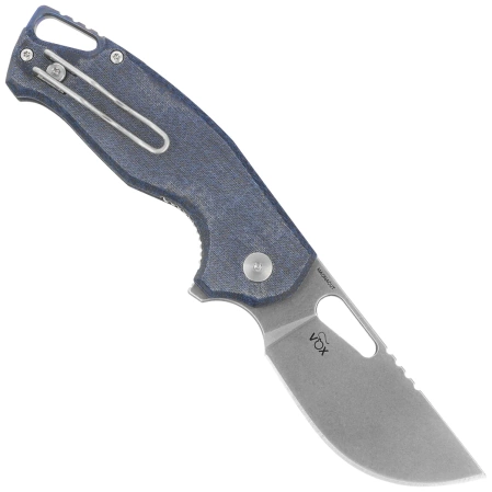 Nóż składany MKM Vincent Denim Canvas Micarta, Stonewashed MagnaCut by Jesper Voxnaesi (MK VCM-DC)