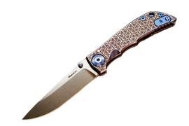 Spartan Blades Harsey 3.25 Folder Regal Titanium, Stonewashed MagnaCut by William W. Harsey (SF10 Custom Regal)