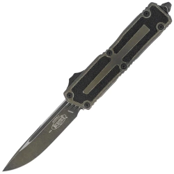 Nóż automatyczny OTF Microtech Scarab II Gen III S/E Weathered Grenade Green Aluminium, Weathered Grenade Green M390MK by Tony Marfione (1278-1WGG)