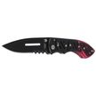 Herbertz CJH Knife Red Aluminum/Black ABS, Black 420 (10000336)