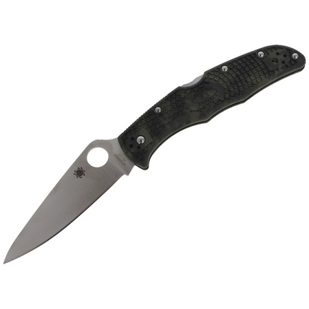 Spyderco Endura 4 FRN Zome Green PlainEdge Knife (C10ZFPGR)