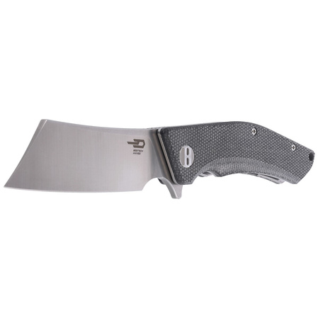 Nóż składany Bestech Cubis Black Micarta, Stonewashed/Satin D2 (BG42A)