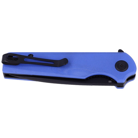 Nóż składany Kubey Wolverine Blue G10, Dark Stonewashed D2 (KU233F)