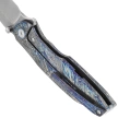 Nóż składany Remette RT-Cool Whale Lightning Pattern Titanium, Manual Fine Grinding Pearlescent M390 (RTCL-T3)