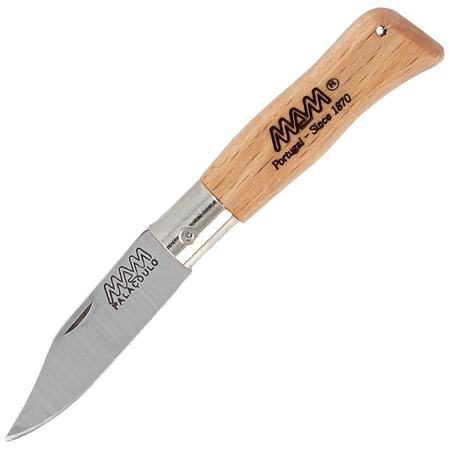 Nóż składany MAM Douro Mini, Light Beech Wood, Inox HW, Satin 420 (2003-LW)