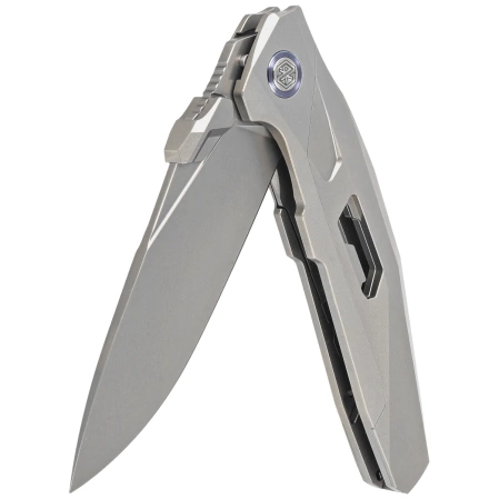 RikeKnife Shadow Clip Point Gray Titanium, Satin M390 (RK-Shadow-S-P)