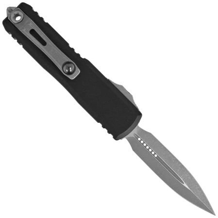 Microtech UTX-85 Gen IV D/E OTF Knife Black Aluminum, Apocalyptic M390MK by Tony Marfione (12324-10AP)