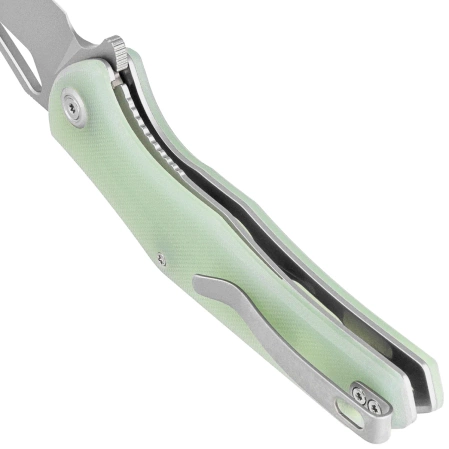 Nóż składany Kubey Phemius Jade G10, Sand Blasted 14C28N (KU149D)