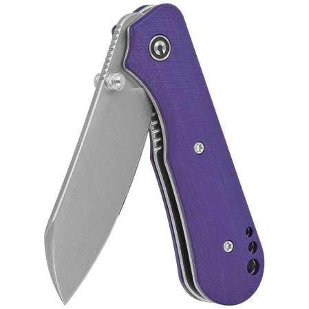 Civivi Crabby Knife Purple G10, Stonewashed 14C28N by Ken Onion Jr. (C24055-2)