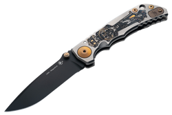 Nóż składany Spartan Blades Harsey Folder ''Crusaform'' Titanium, Black MagnaCut by William W. Harsey (SF5 Custom Crusaform)