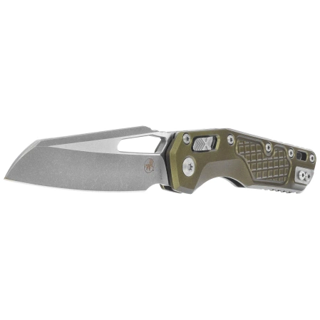 Nóż składany Microtech MSI S/E Ram-Lok OD Green Frag Aluminium, Apocalyptic M390MK by Tony Marfione (210-10APFROD)
