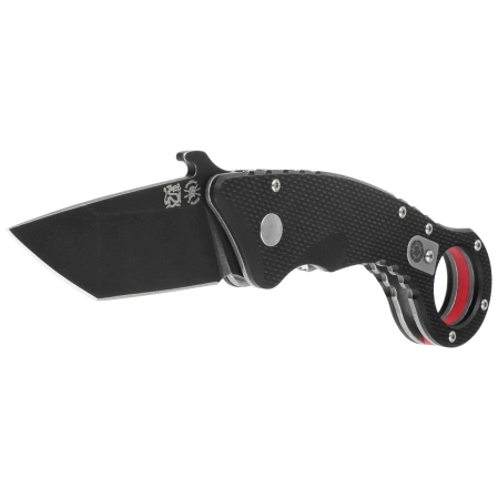 Nóż składany Spartan Blades Ronin Shoto Karambit Black G10, Black TiN CPM 154CM by Tu Lam (SFBL9BK)