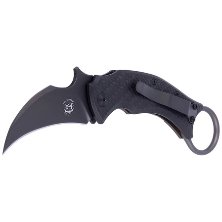 FOX Karambit Black Bird Black Carbon Fiber / Bronze Titanium, Black ELMAX by Bastinelli (FX-591 TIC BR)