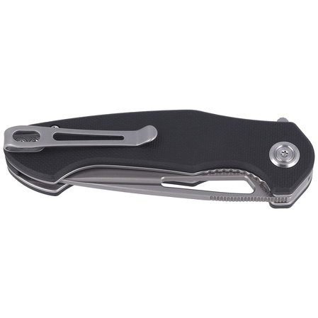 Nóż składany Kubey Dugu Black G10, Sand Blasted 14C28N (KU210E)