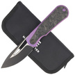 WE Knife Baloo Purple Titanium / Shredded Carbon Fiber, Black Stonewashed CPM 20CV by Ostap Hel (WE21033-3)