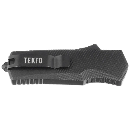Tekto A5 Spry Mini D/P Black Aluminum OTF Knife, Black CPM S35VN